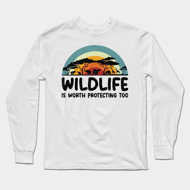 World Wildlife Day Animal Protection Wildlife Conservation Long Sleeve T-Shirt by Tom´s TeeStore